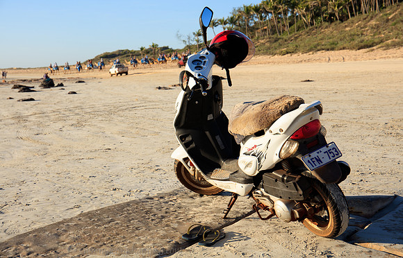 Scooting off to the Beach